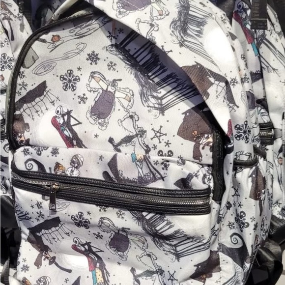 Disney Nightmare Before Christmas Holiday Backpack Snow Design NWT
